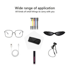 Soft Faux Leather Eyeglass Case Slim Portable Sunglasses Pouch