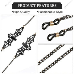 Goth Bat Moon Glasses Chain Eyeglass Strap Holder Lanyards