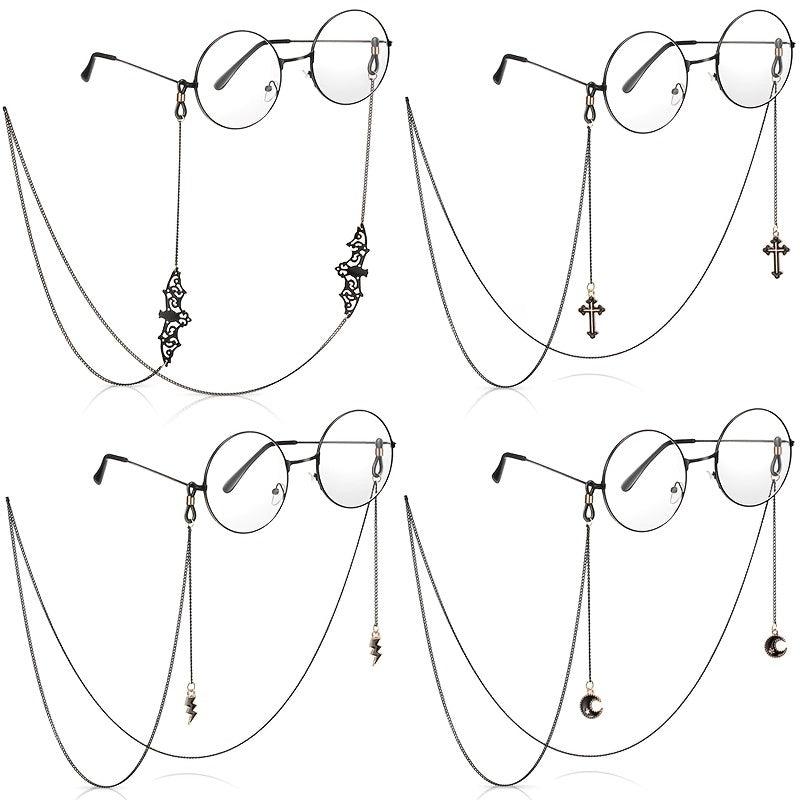 Goth Bat Moon Glasses Chain Eyeglass Strap Holder Lanyards