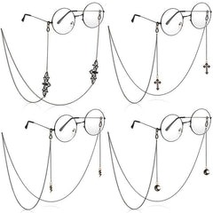Goth Bat Moon Glasses Chain Eyeglass Strap Holder Lanyards