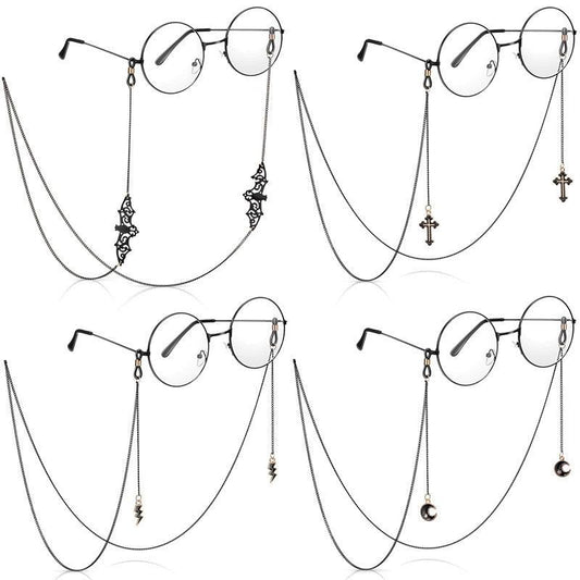 Goth Bat Moon Glasses Chain Eyeglass Strap Holder Lanyards