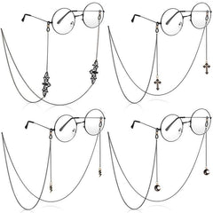 Goth Bat Moon Glasses Chain Eyeglass Strap Holder Lanyards
