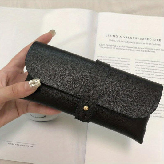 Litchi Embossed Glasses Bag PU Leather Sunglasses Case