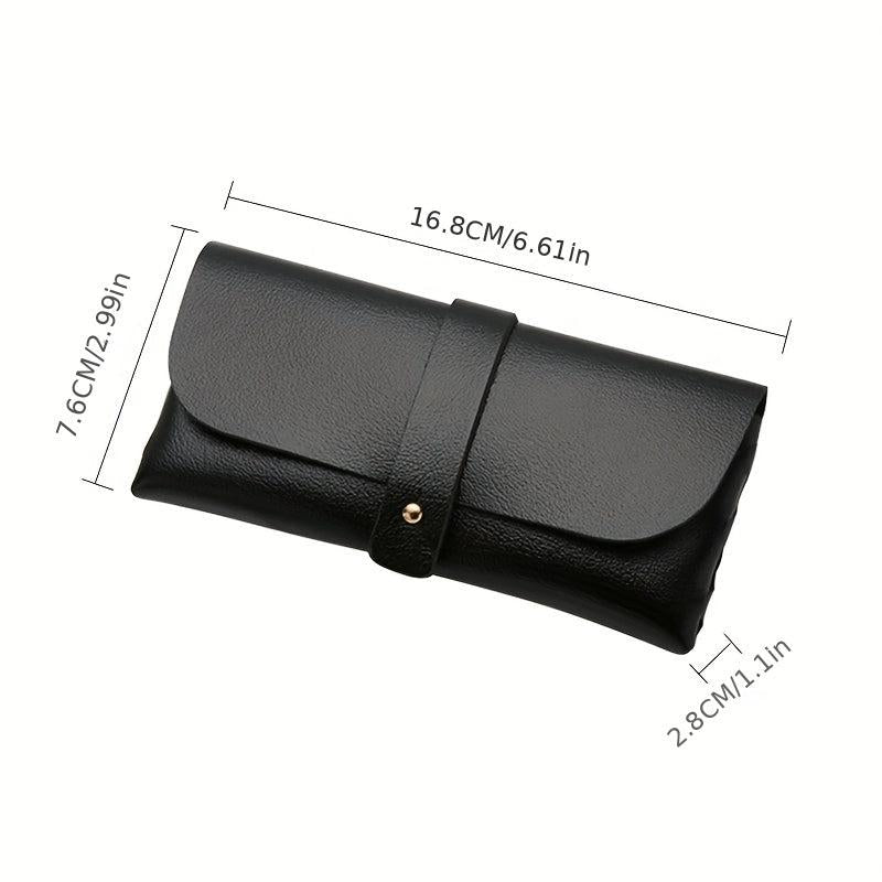 Litchi Embossed Glasses Bag PU Leather Sunglasses Case