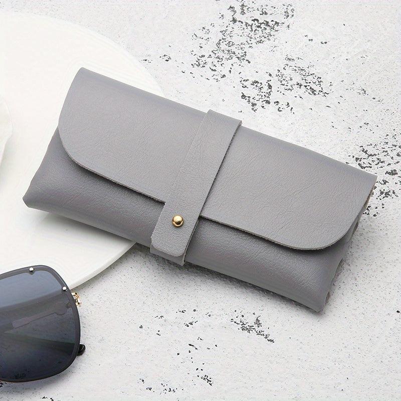 Litchi Embossed Glasses Bag PU Leather Sunglasses Case