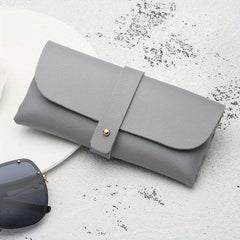 Litchi Embossed Glasses Bag PU Leather Sunglasses Case