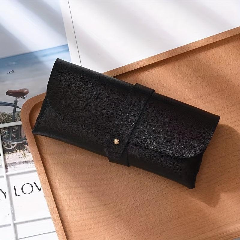 Litchi Embossed Glasses Bag PU Leather Sunglasses Case