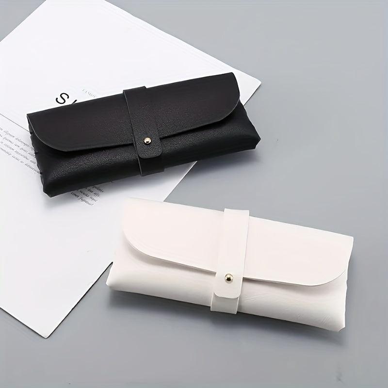 Litchi Embossed Glasses Bag PU Leather Sunglasses Case