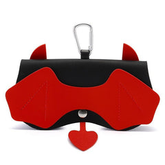 Cartoon Owl Rabbit Demon Glasses Bag PU Leather Sunglasses Pouch