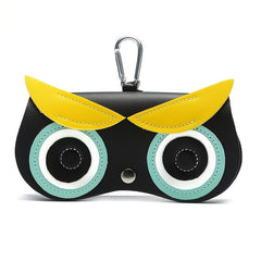Cartoon Owl Rabbit Demon Glasses Bag PU Leather Sunglasses Pouch