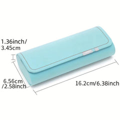 Hard Shell Eyeglass Case Magnetic Closure Portable Glasses Storage Case