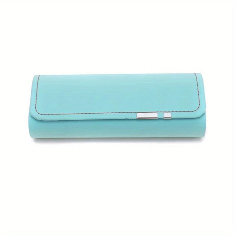 Hard Shell Eyeglass Case Magnetic Closure Portable Glasses Storage Case