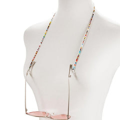 Rainbow Crystal Bead Glasses Chain Nerd Eyeglasses Chain