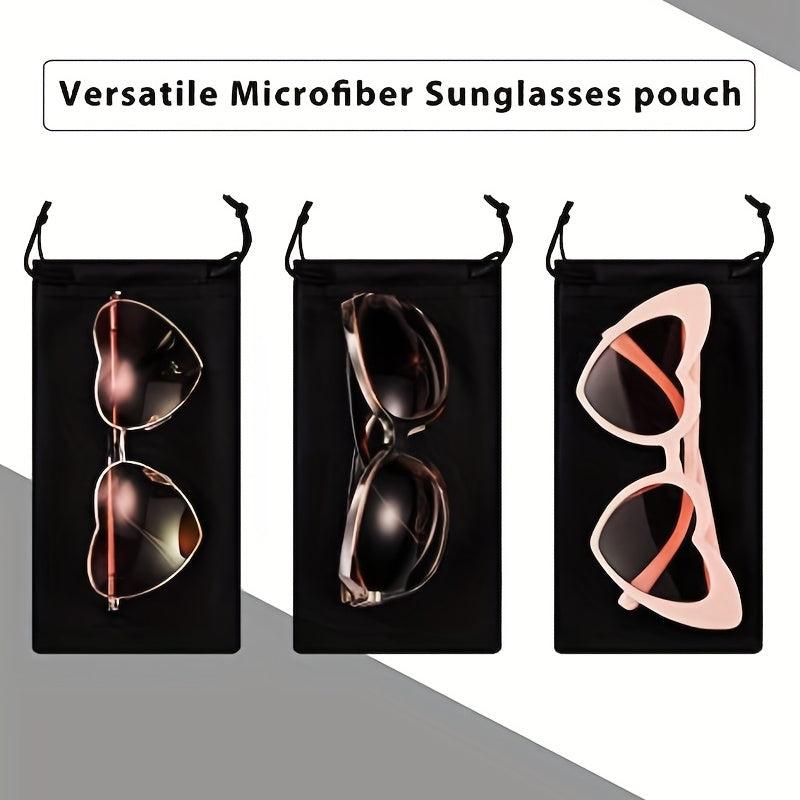 Microfiber Glasses Pouch & Cleaning Cloth Set