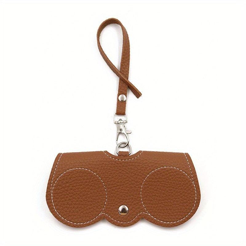 Litchi Embossed Glasses Pouch Cover Travel Eyewear Holder PU Leather