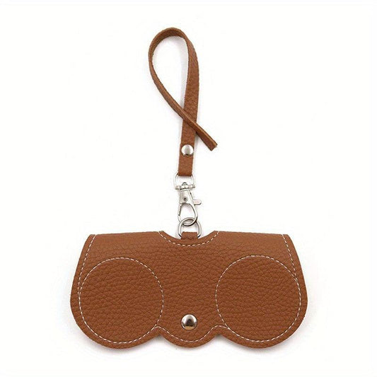 Litchi Embossed Glasses Pouch Cover Travel Eyewear Holder PU Leather