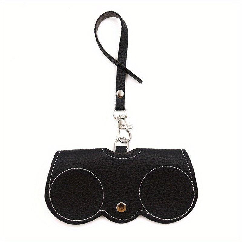 Litchi Embossed Glasses Pouch Cover Travel Eyewear Holder PU Leather