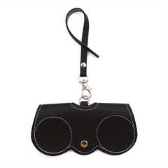 Litchi Embossed Glasses Pouch Cover Travel Eyewear Holder PU Leather