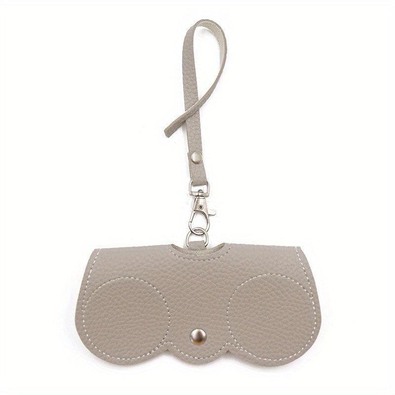 Litchi Embossed Glasses Pouch Cover Travel Eyewear Holder PU Leather