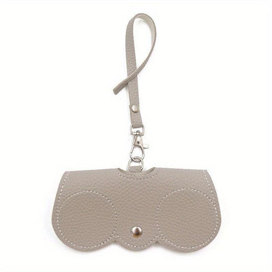 Litchi Embossed Glasses Pouch Cover Travel Eyewear Holder PU Leather