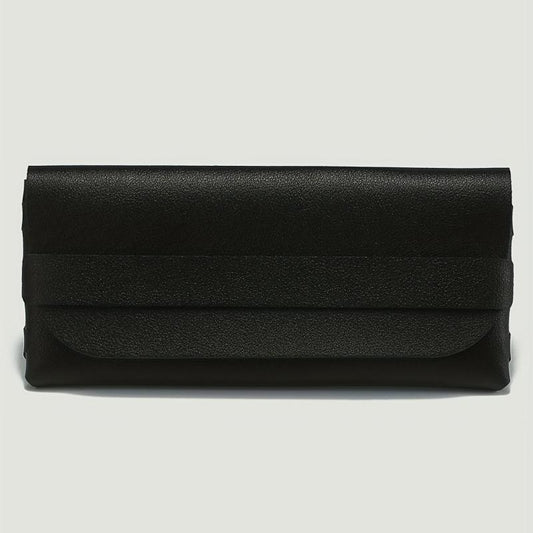 Solid Glasses Bag PU Leather Sunglasses Case Soft Portable Eyewear Container