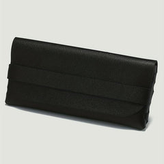 Solid Glasses Bag PU Leather Sunglasses Case Soft Portable Eyewear Container