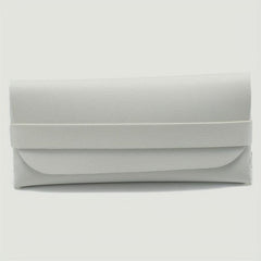 Solid Glasses Bag PU Leather Sunglasses Case Soft Portable Eyewear Container