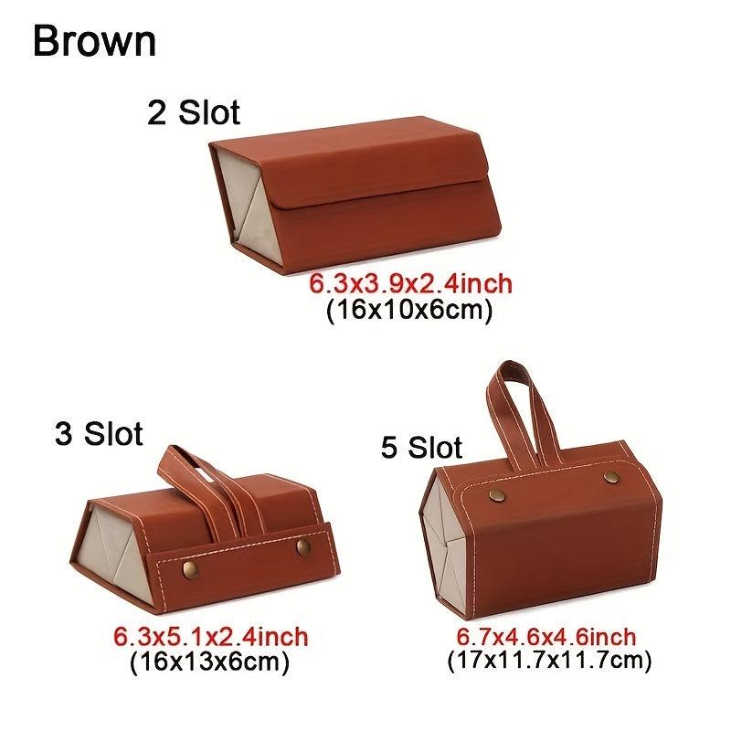 Travel Sunglasses Organizer Folding Eyeglasses Storage Case Box