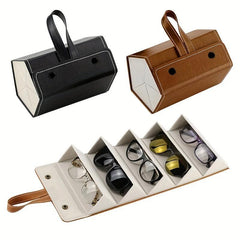 Travel Sunglasses Organizer Folding Eyeglasses Storage Case Box
