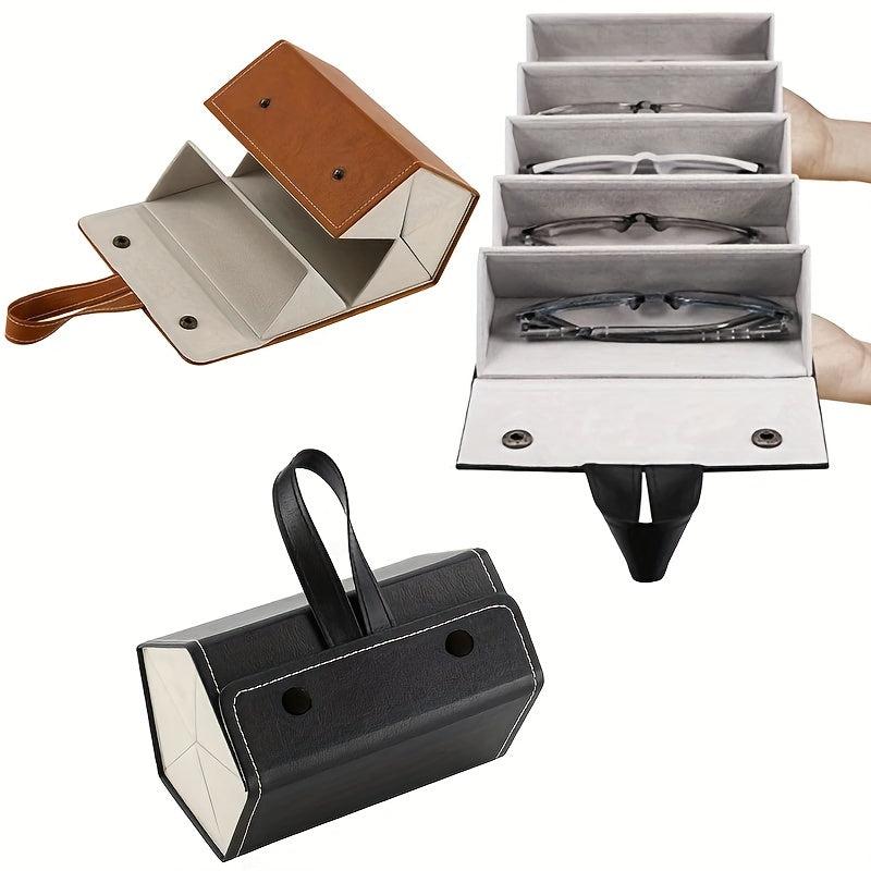Travel Sunglasses Organizer Folding Eyeglasses Storage Case Box