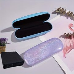 Shining Star Glasses Case Sequins Decor Sunglasses Box