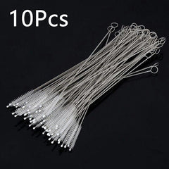 10pcs Stainless Steel Bottle Brushes Soft Bristle Set for Kitchen