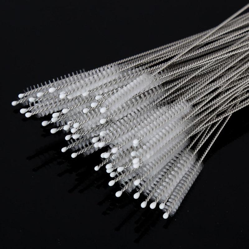 10pcs Stainless Steel Bottle Brushes Soft Bristle Set for Kitchen