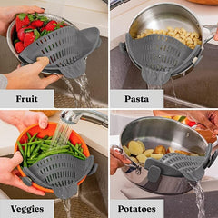 Adjustable Silicone Pot Strainer & Pasta Strainer