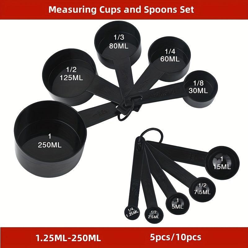 10pcs Measuring Cups And Spoons Set Kitchen Baking Cooking Tools
