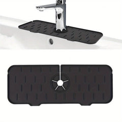 Silicone Sink Splash Guard Faucet Mat - Kitchen and Bathroom