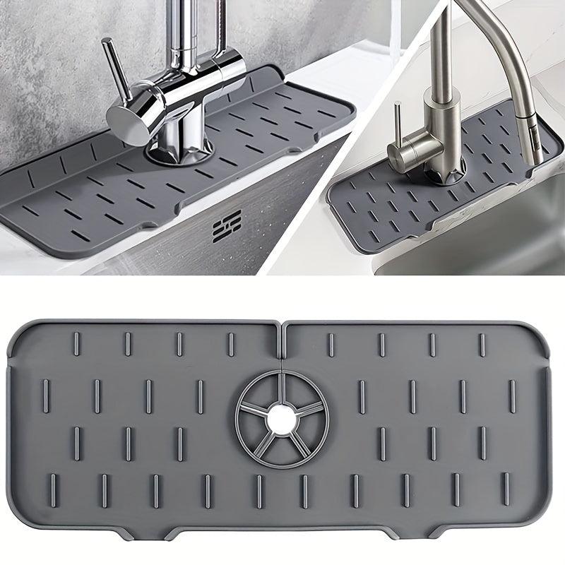 Silicone Sink Splash Guard Faucet Mat - Kitchen and Bathroom