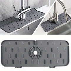 Silicone Sink Splash Guard Faucet Mat - Kitchen and Bathroom