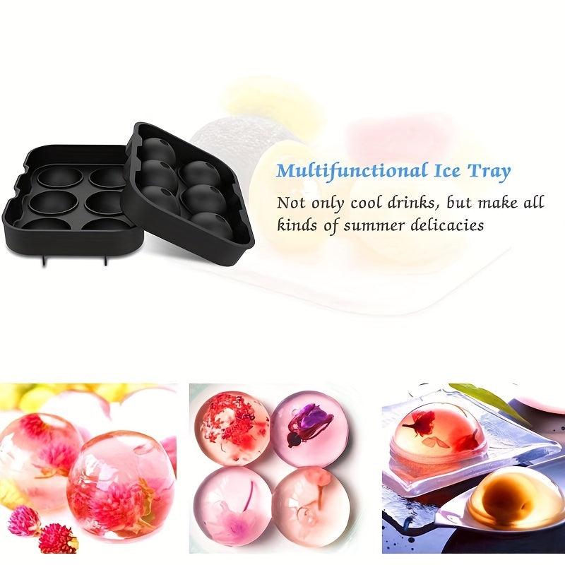 Large 6 Balls Ice Mold Silicone Ice Tray
