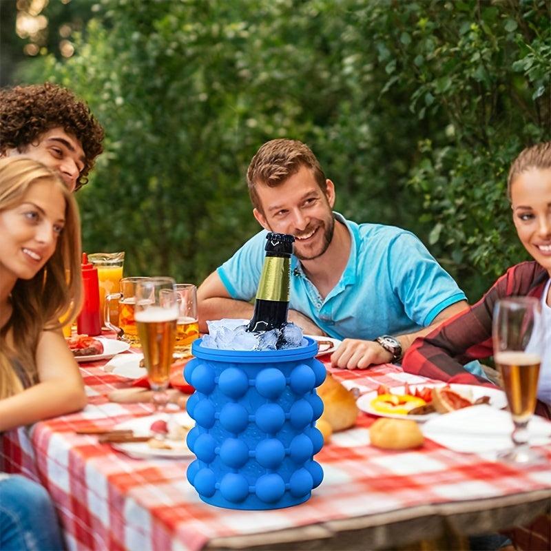 Plastic Ice Bucket Quick Cold Preservation Ice Maker Wine Containers