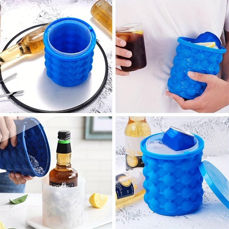 Plastic Ice Bucket Quick Cold Preservation Ice Maker Wine Containers