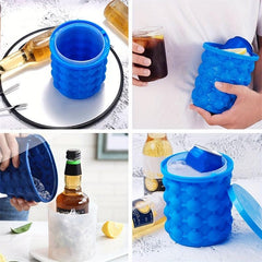 Plastic Ice Bucket Quick Cold Preservation Ice Maker Wine Containers