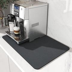 Absorbent Coffee Mat Dish Drying Mat Quick Dry Drain Pad