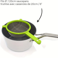 4pcs Multifunctional Mesh Strainer with Handle for Tea Juice Flour Soy Milk