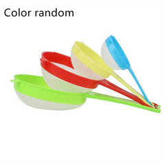 4pcs Multifunctional Mesh Strainer with Handle for Tea Juice Flour Soy Milk