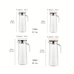 1pc Water Pitcher With Lid 37 1oz 54 1oz Heavy Duty Drink Picher