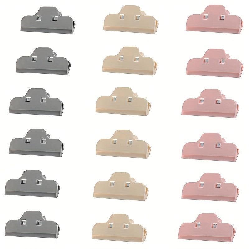 18PCS Chip Bag Clips Portable Storage Food Sealing Clamp Plastic Tools