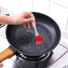 1pc Split Silicone Brush BBQ Brush Kitchen Non stick Baking Tool Red