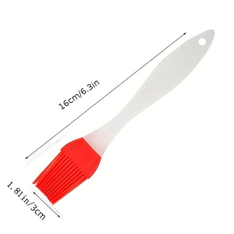 1pc Split Silicone Brush BBQ Brush Kitchen Non stick Baking Tool Red