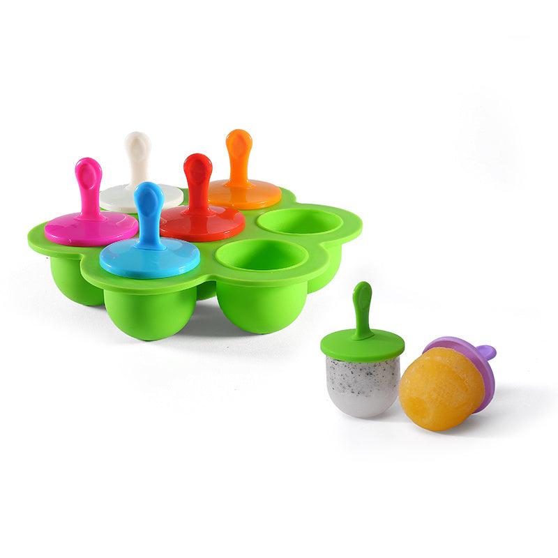 Silicone 7 hole Popsicle Mold Ice Cube Pop